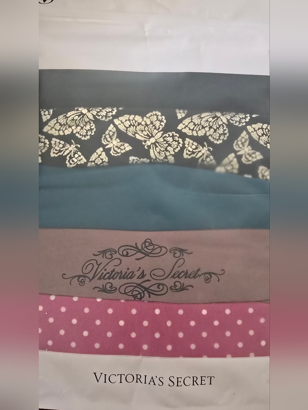 Victoria's Secret Cheeky Panty Pack - Black, Teal, Mauve, Pink - XL